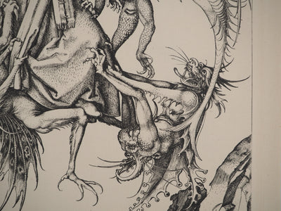 Martin SCHONGAUER : Martin SCHONGAUER (1430/50-1491), Gravure originale (photo de détail 5) - Crédit photo : Galerie Art.Paris