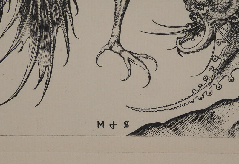 Martin SCHONGAUER : Martin SCHONGAUER (1430/50-1491), Gravure originale (photo de détail 2) - Crédit photo : Galerie Art.Paris
