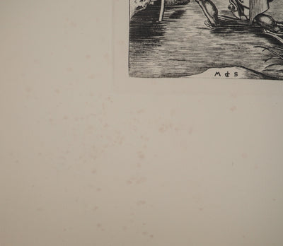 Martin SCHONGAUER : Martin SCHONGAUER (1430/50-1491), Gravure originale (photo de détail 6) - Crédit photo : Galerie Art.Paris