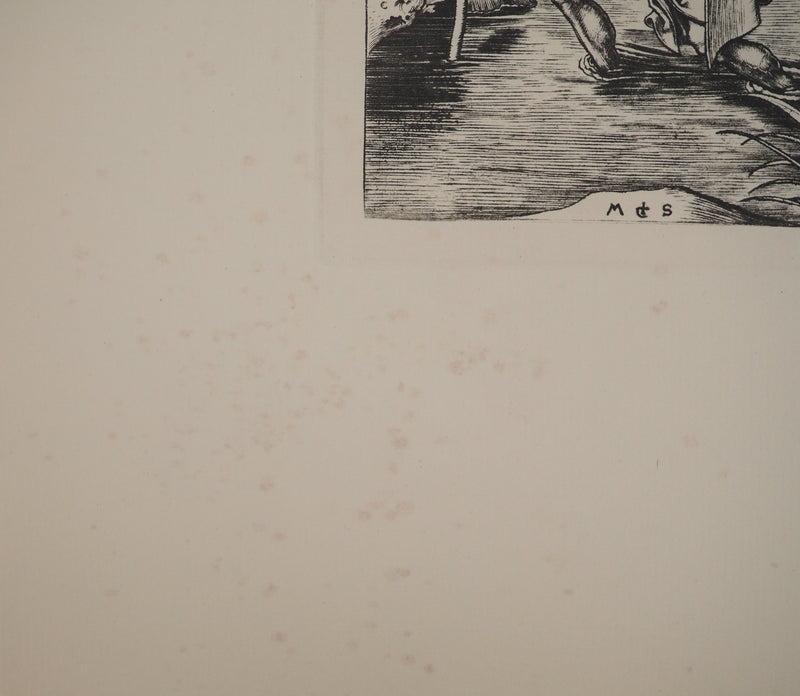 Martin SCHONGAUER : Martin SCHONGAUER (1430/50-1491), Gravure originale (photo de détail 6) - Crédit photo : Galerie Art.Paris