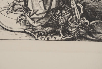 Martin SCHONGAUER : Martin SCHONGAUER (1430/50-1491), Gravure originale (photo de détail 2) - Crédit photo : Galerie Art.Paris