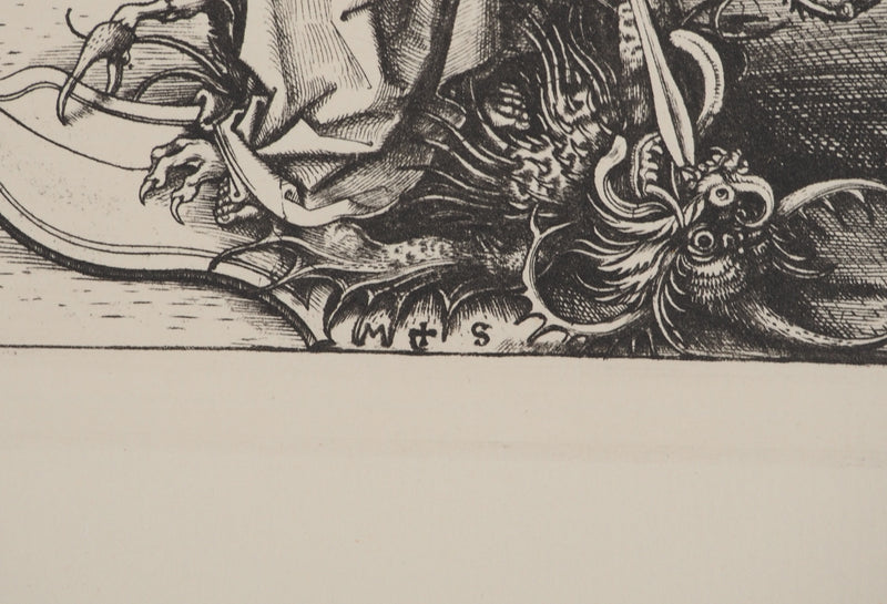 Martin SCHONGAUER : Martin SCHONGAUER (1430/50-1491), Gravure originale (photo de détail 2) - Crédit photo : Galerie Art.Paris