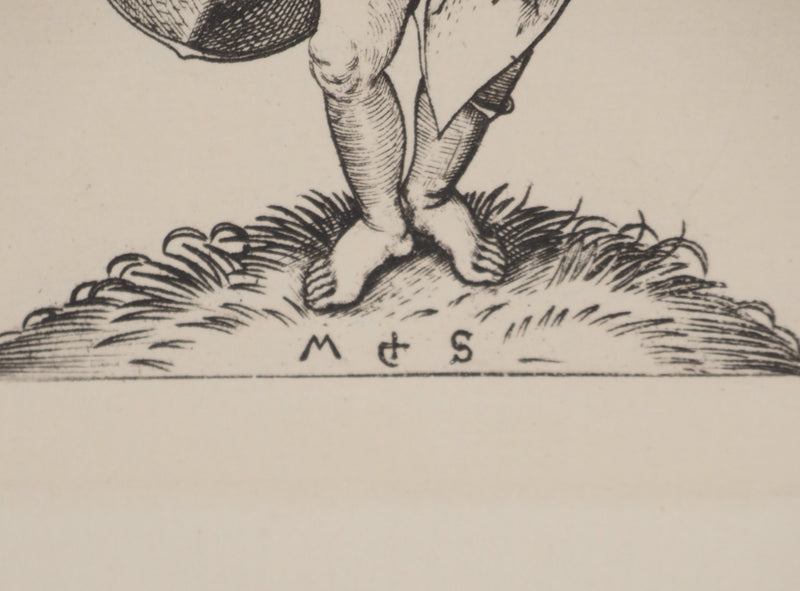 Martin SCHONGAUER : Martin SCHONGAUER (1430/50-1491), Gravure originale (photo de détail 2) - Crédit photo : Galerie Art.Paris