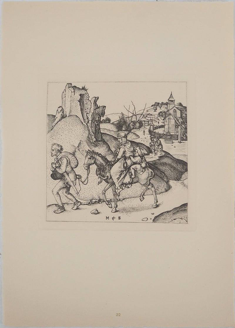 Martin SCHONGAUER : Martin SCHONGAUER (1430/50-1491), Gravure originale (vue générale) - Crédit photo : Galerie Art.Paris