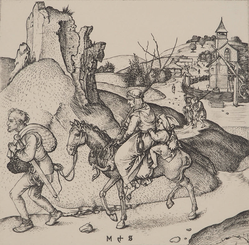 Martin SCHONGAUER : Martin SCHONGAUER (1430/50-1491), Gravure originale (photo de détail 3) - Crédit photo : Galerie Art.Paris