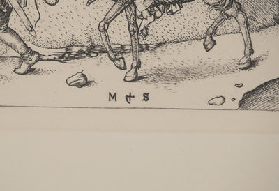 Martin SCHONGAUER : Martin SCHONGAUER (1430/50-1491), Gravure originale (photo de détail 2) - Crédit photo : Galerie Art.Paris
