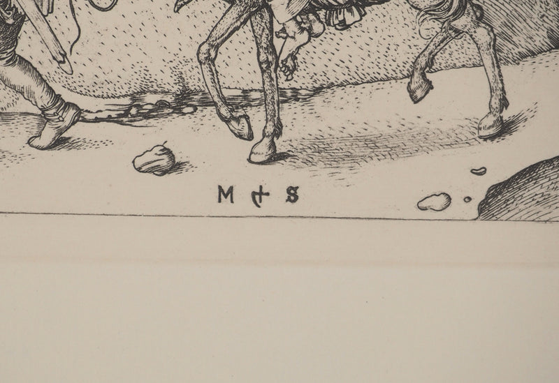 Martin SCHONGAUER : Martin SCHONGAUER (1430/50-1491), Gravure originale (photo de détail 2) - Crédit photo : Galerie Art.Paris