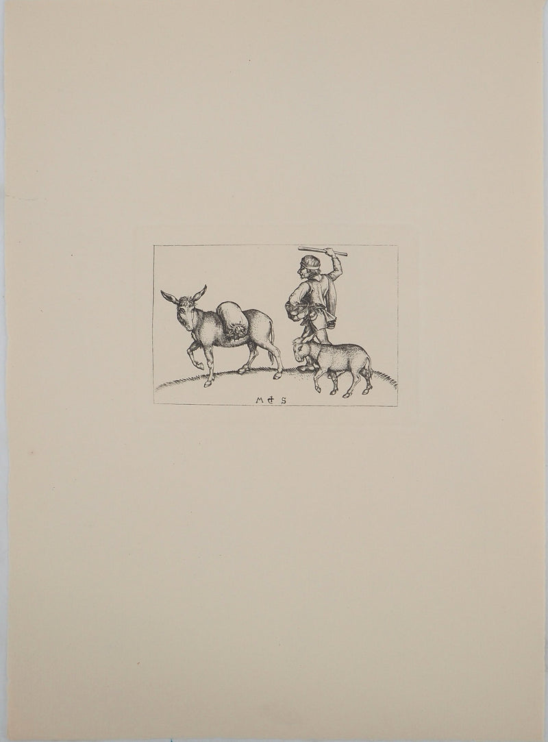 Martin SCHONGAUER : Martin SCHONGAUER (1430/50-1491), Gravure originale (vue générale) - Crédit photo : Galerie Art.Paris