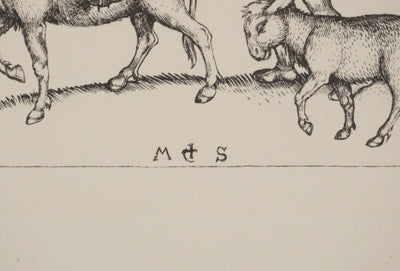 Martin SCHONGAUER : Martin SCHONGAUER (1430/50-1491), Gravure originale (photo de détail 2) - Crédit photo : Galerie Art.Paris