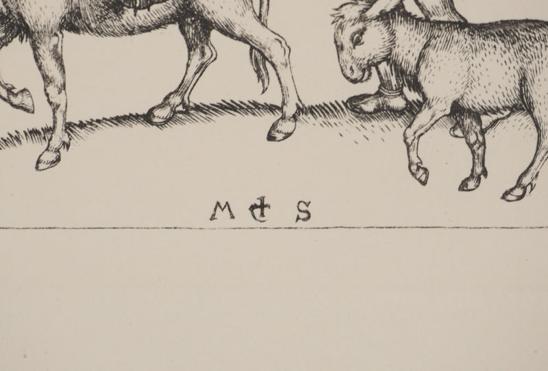 Martin SCHONGAUER : Martin SCHONGAUER (1430/50-1491), Gravure originale (photo de détail 2) - Crédit photo : Galerie Art.Paris