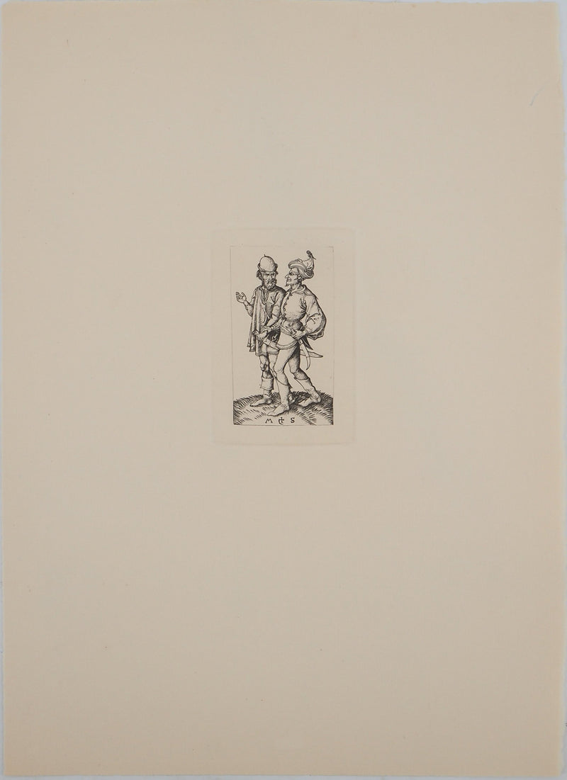 Martin SCHONGAUER : Martin SCHONGAUER (1430/50-1491), Gravure originale (vue générale) - Crédit photo : Galerie Art.Paris