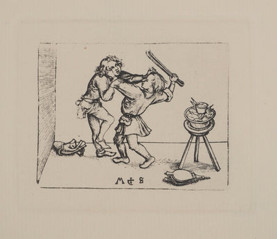 Martin SCHONGAUER : Martin SCHONGAUER (1430/50-1491), Gravure originale (photo de détail 2) - Crédit photo : Galerie Art.Paris