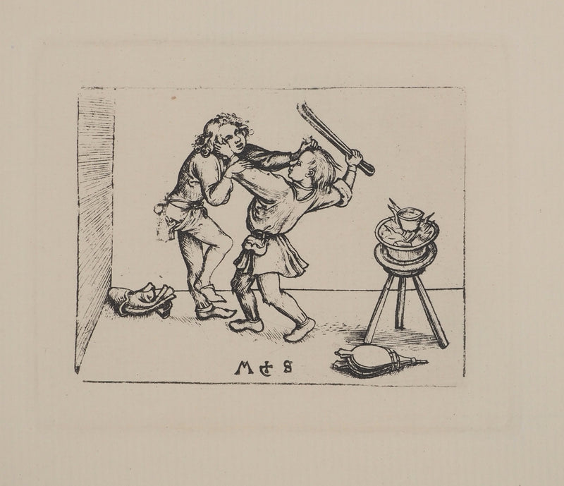 Martin SCHONGAUER : Martin SCHONGAUER (1430/50-1491), Gravure originale (photo de détail 2) - Crédit photo : Galerie Art.Paris