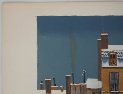 Michel DELACROIX : Paris : La Place Furstenberg, Lithographie originale (photo de détail 6) - Crédit photo : Galerie Art.Paris