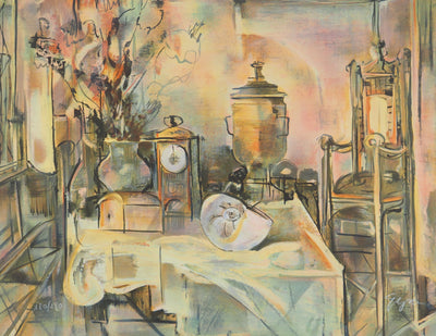 Nicolai GEORGESCU : Nicolaï GEORGESCU (1946-1995), Lithographie originale (photo de détail 3) - Crédit photo : Galerie Art.Paris