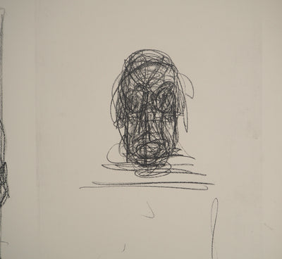 Alberto GIACOMETTI : Silhouettes en marche, Lithographie originale (photo de détail 3) - Crédit photo : Galerie Art.Paris
