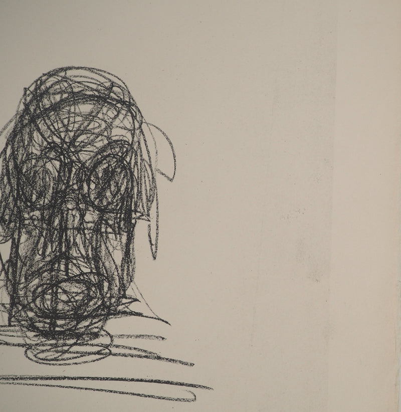 Alberto GIACOMETTI : Silhouettes en marche, Lithographie originale (photo de détail 6) - Crédit photo : Galerie Art.Paris