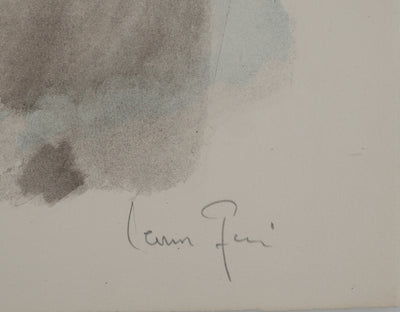 Leonor FINI : Visage endormi, c, Lithographie originale (photo de détail 2) - Crédit photo : Galerie Art.Paris