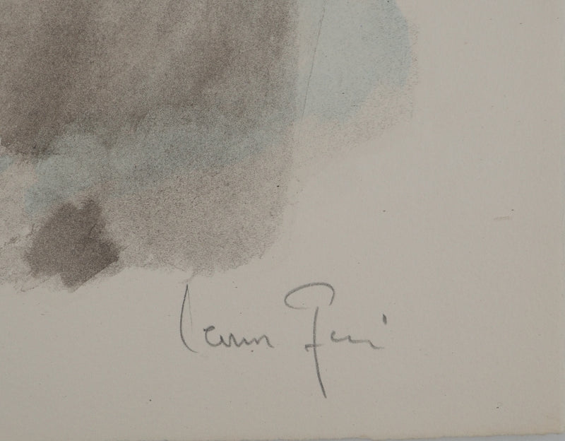 Leonor FINI : Visage endormi, c, Lithographie originale (photo de détail 2) - Crédit photo : Galerie Art.Paris