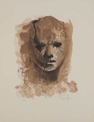 Leonor FINI : Visage, Lithographie originale (photo de détail 3) - Crédit photo : Galerie Art.Paris