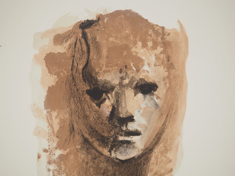 Leonor FINI : Visage, Lithographie originale (photo de détail 4) - Crédit photo : Galerie Art.Paris