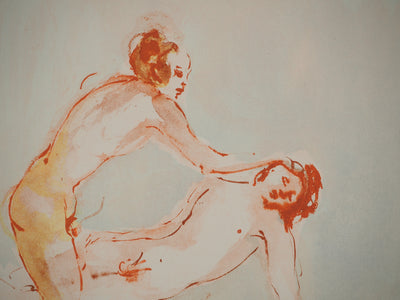 Leonor FINI : Les amants, Lithographie originale (photo de détail 5) - Crédit photo : Galerie Art.Paris
