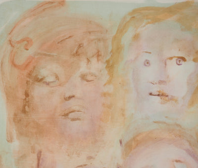 Leonor FINI : Visages multiples, Lithographie originale (photo de détail 4) - Crédit photo : Galerie Art.Paris
