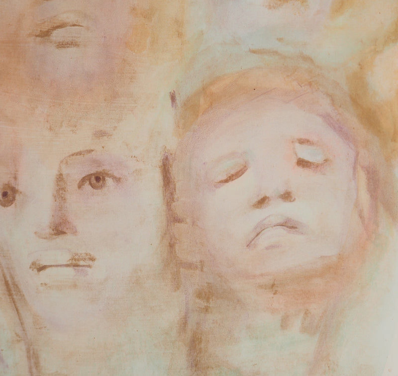 Leonor FINI : Visages multiples, Lithographie originale (photo de détail 5) - Crédit photo : Galerie Art.Paris