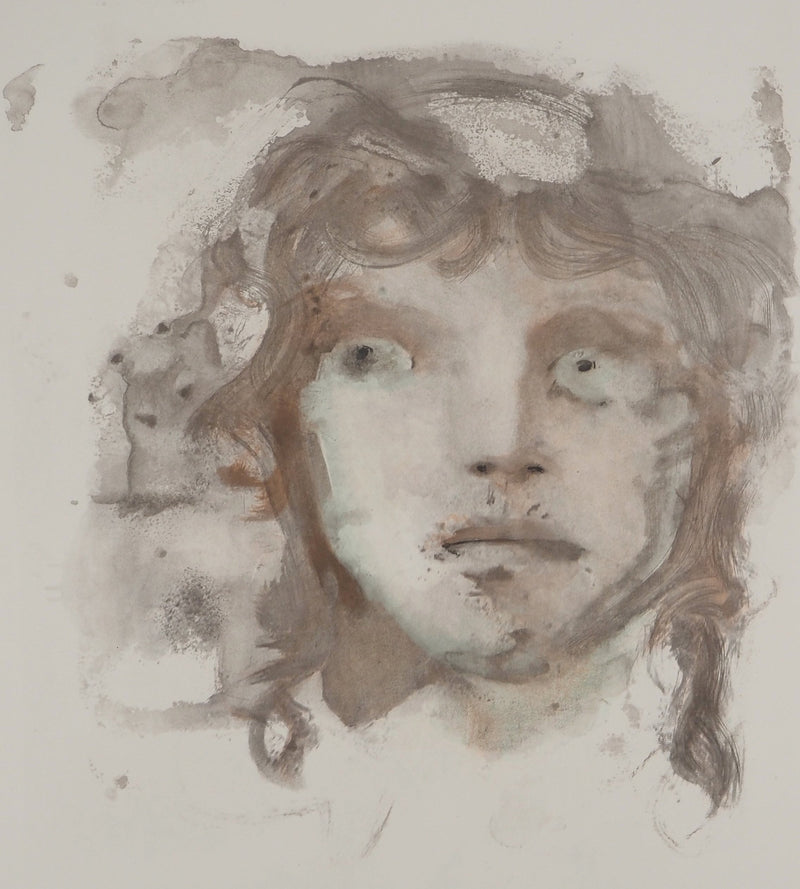 Leonor FINI : Portrait de jeune fille, Lithographie originale (photo de détail 3) - Crédit photo : Galerie Art.Paris