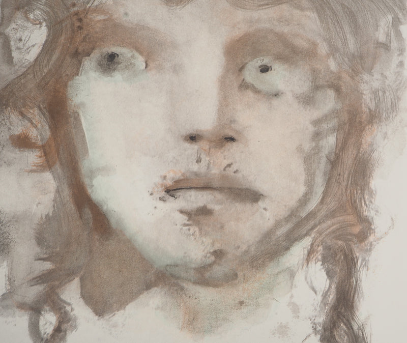 Leonor FINI : Portrait de jeune fille, Lithographie originale (photo de détail 5) - Crédit photo : Galerie Art.Paris