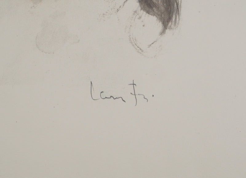 Leonor FINI : Portrait de jeune fille, Lithographie originale (photo de détail 2) - Crédit photo : Galerie Art.Paris