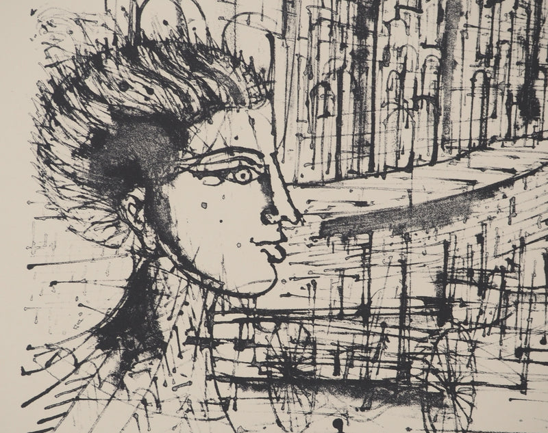 Jean CARZOU : Vue sur le port, Lithographie originale (photo de détail 4) - Crédit photo : Galerie Art.Paris