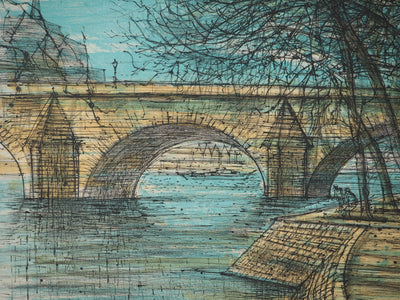 Jean CARZOU : Le Pont-Neuf, Lithographie originale (photo de détail 4) - Crédit photo : Galerie Art.Paris