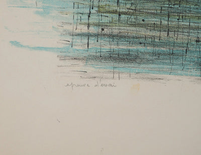 Jean CARZOU : Le Pont-Neuf, Lithographie originale (photo de détail 5) - Crédit photo : Galerie Art.Paris