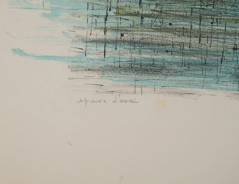 Jean CARZOU : Le Pont-Neuf, Lithographie originale (photo de détail 5) - Crédit photo : Galerie Art.Paris