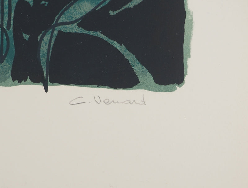 Claude VENARD : Femme en bord de mer, Lithographie originale (photo de détail 2) - Crédit photo : Galerie Art.Paris