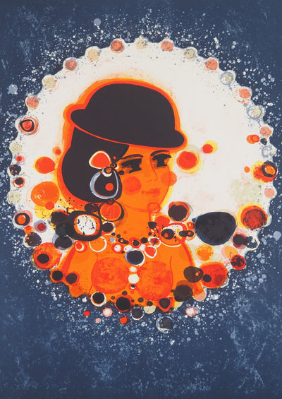 Frédéric MENGUY : Jeune fille au collier de perles, Lithographie originale (photo de détail 3) - Crédit photo : Galerie Art.Paris