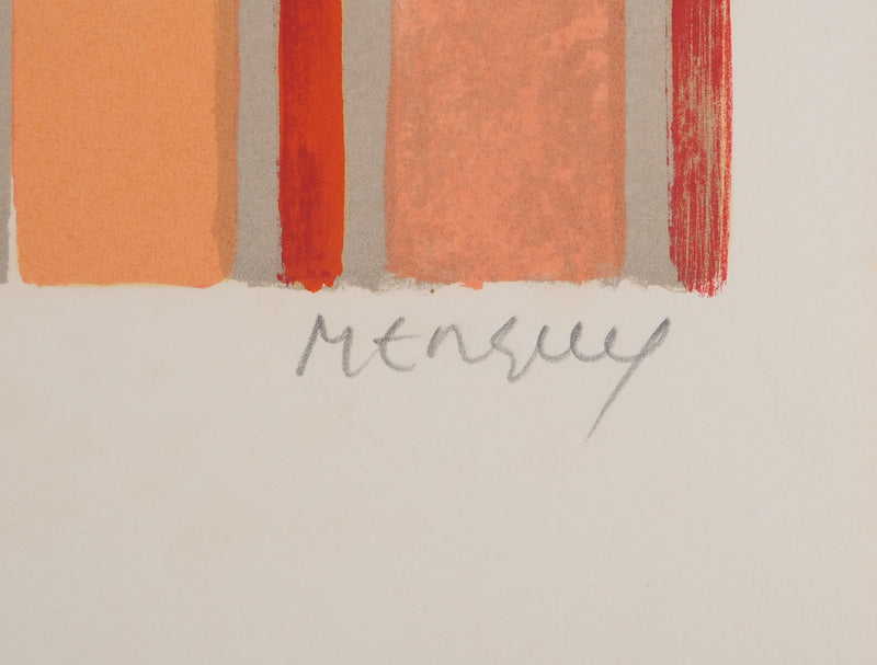 Frédéric MENGUY : Femme au panier de fruits, Lithographie originale (photo de détail 2) - Crédit photo : Galerie Art.Paris