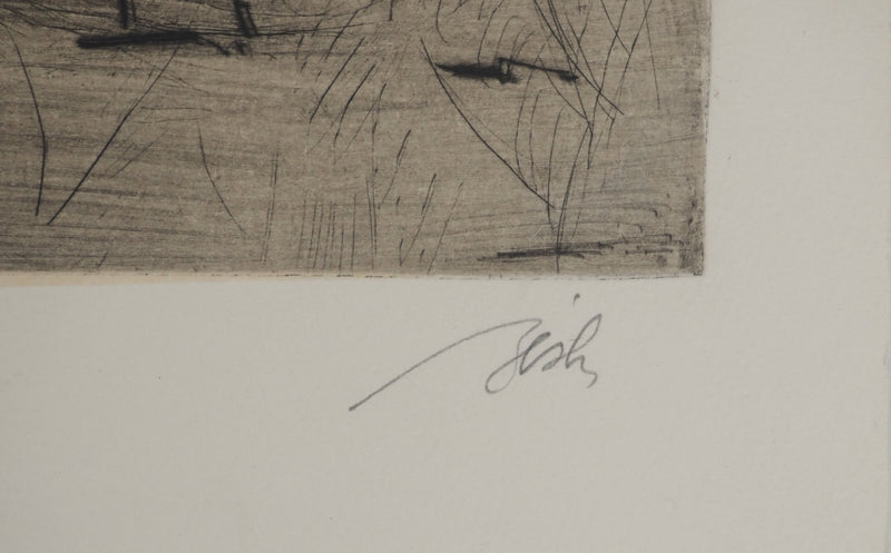 François BEALU : Monochrome intérieur, Gravure originale (photo de détail 2) - Crédit photo : Galerie Art.Paris