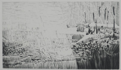 Jean-Pierre TINGAUD : La terre ouverte, Gravure originale (photo de détail 3) - Crédit photo : Galerie Art.Paris