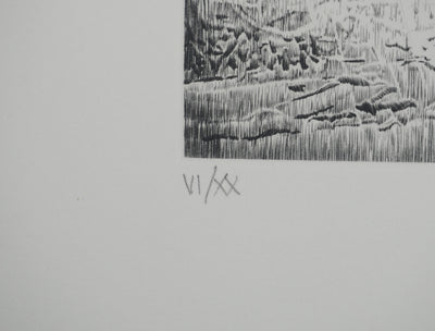 Jean-Pierre TINGAUD : La terre ouverte, Gravure originale (photo de détail 5) - Crédit photo : Galerie Art.Paris