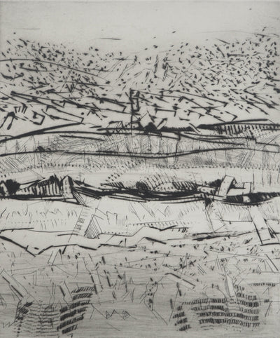 François BEALU : Composition abstraite , Gravure originale (photo de détail 3) - Crédit photo : Galerie Art.Paris