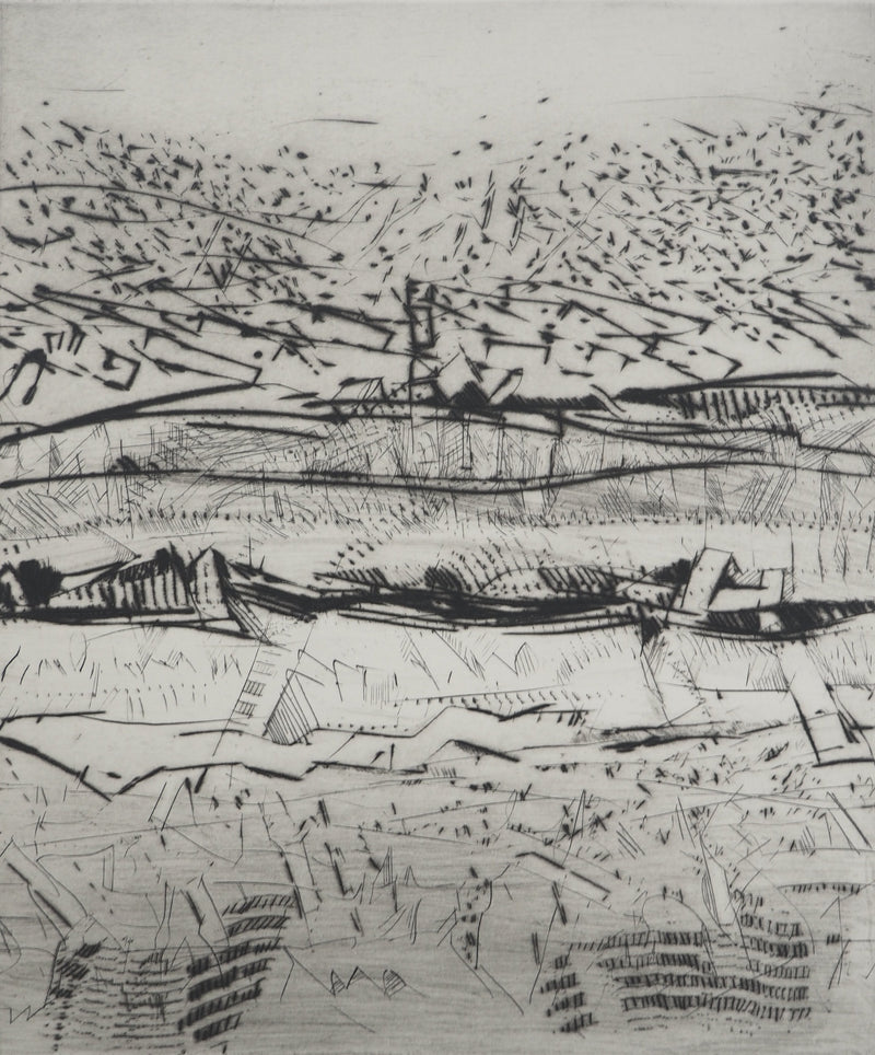 François BEALU : Composition abstraite , Gravure originale (photo de détail 3) - Crédit photo : Galerie Art.Paris