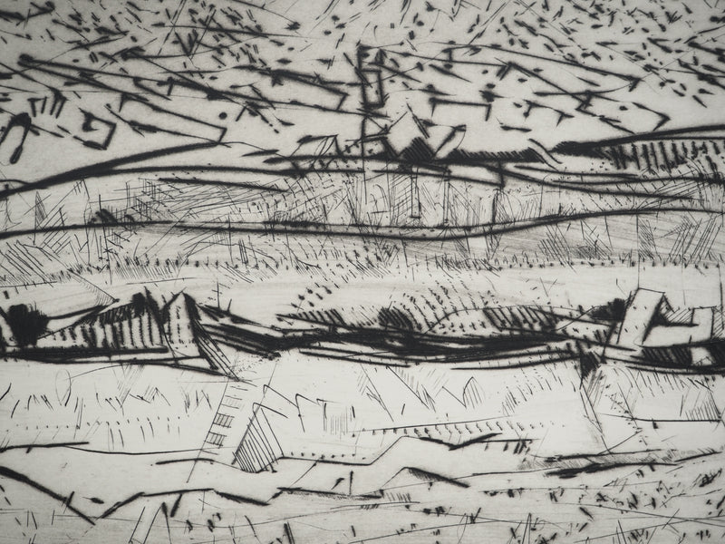 François BEALU : Composition abstraite , Gravure originale (photo de détail 4) - Crédit photo : Galerie Art.Paris