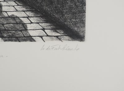 Isabelle DE FONT-REAULX : Demain cet inconnu, Gravure originale (photo de détail 2) - Crédit photo : Galerie Art.Paris