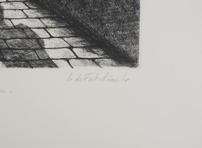 Isabelle DE FONT-REAULX : Demain cet inconnu, Gravure originale (photo de détail 2) - Crédit photo : Galerie Art.Paris
