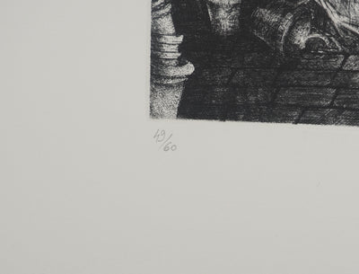 Isabelle DE FONT-REAULX : Demain cet inconnu, Gravure originale (photo de détail 5) - Crédit photo : Galerie Art.Paris