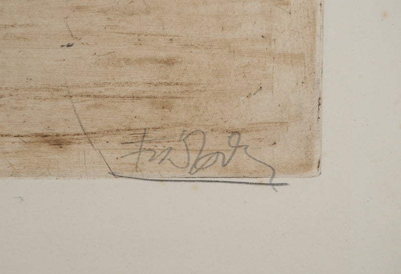 Johnny FRIEDLAENDER : Les deux chats II, Gravure originale (photo de détail 2) - Crédit photo : Galerie Art.Paris