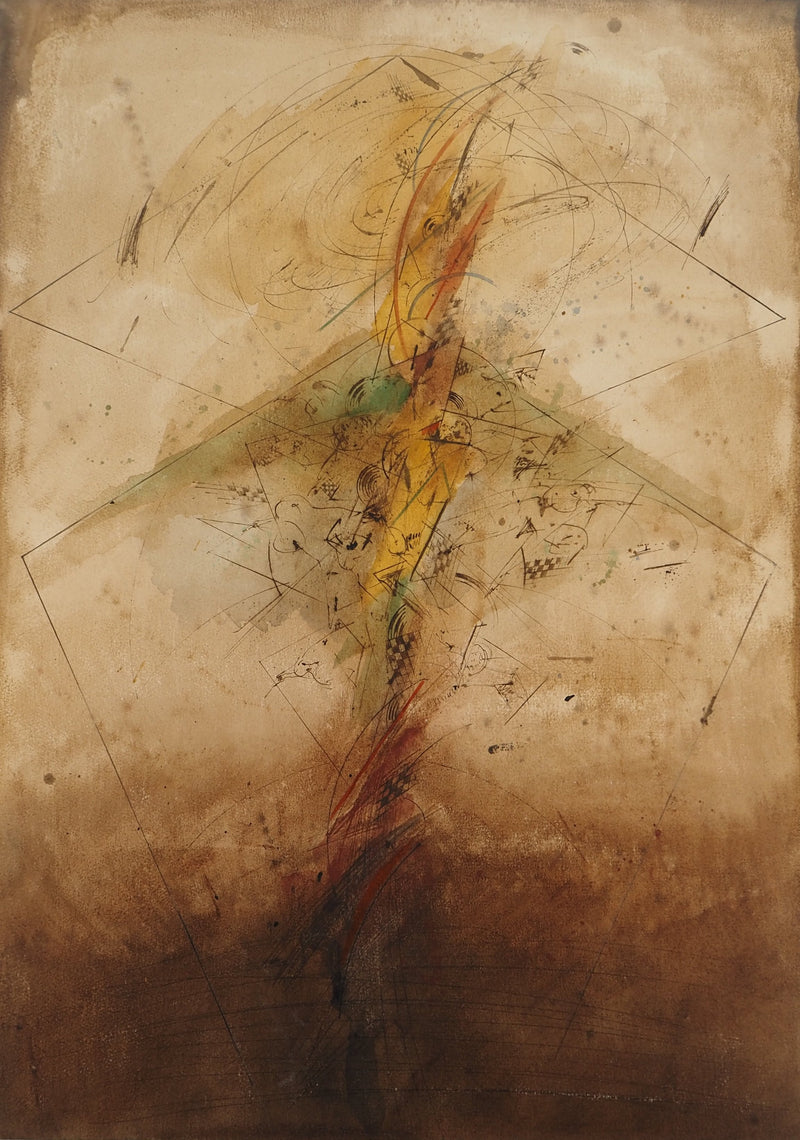 Georges DUSSAU : Composition abstraite, Lithographie originale (photo de détail 3) - Crédit photo : Galerie Art.Paris