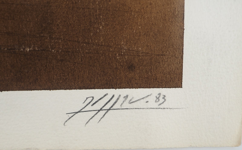 Georges DUSSAU : Composition abstraite, Lithographie originale (photo de détail 2) - Crédit photo : Galerie Art.Paris